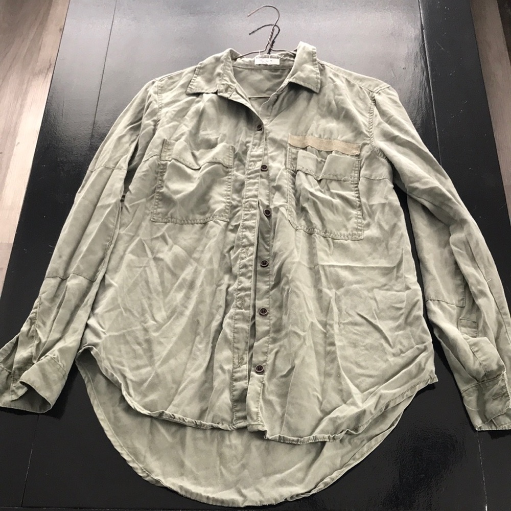 Ardene Olive Green Button-Down Shirt